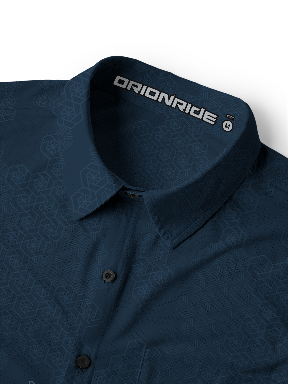 Orionride Botanical Etching Men's Stretchy Breathable Long Sleeve Gravel Shirt