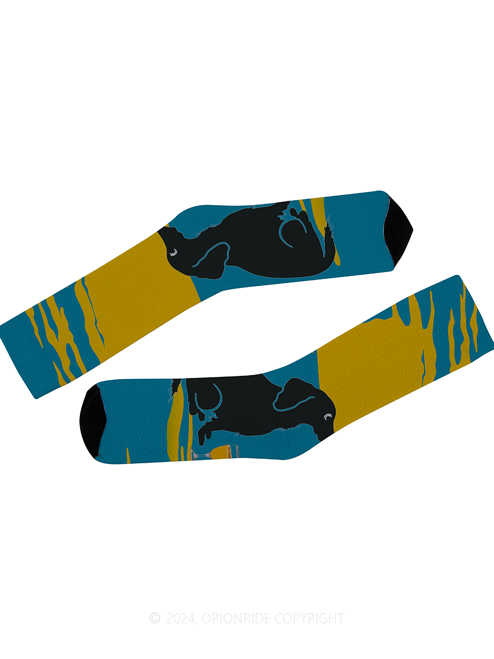 Orionride Dog On Beach Cycling Socks