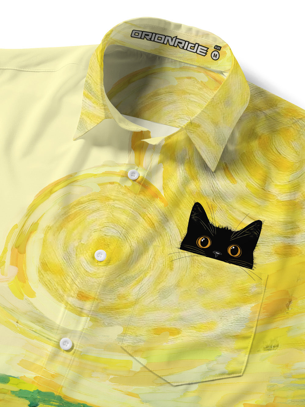 Orionride Cat Hiding Pocket Zipper Pockets Ultra Lightweight Short Sleeves Gravel Shirt