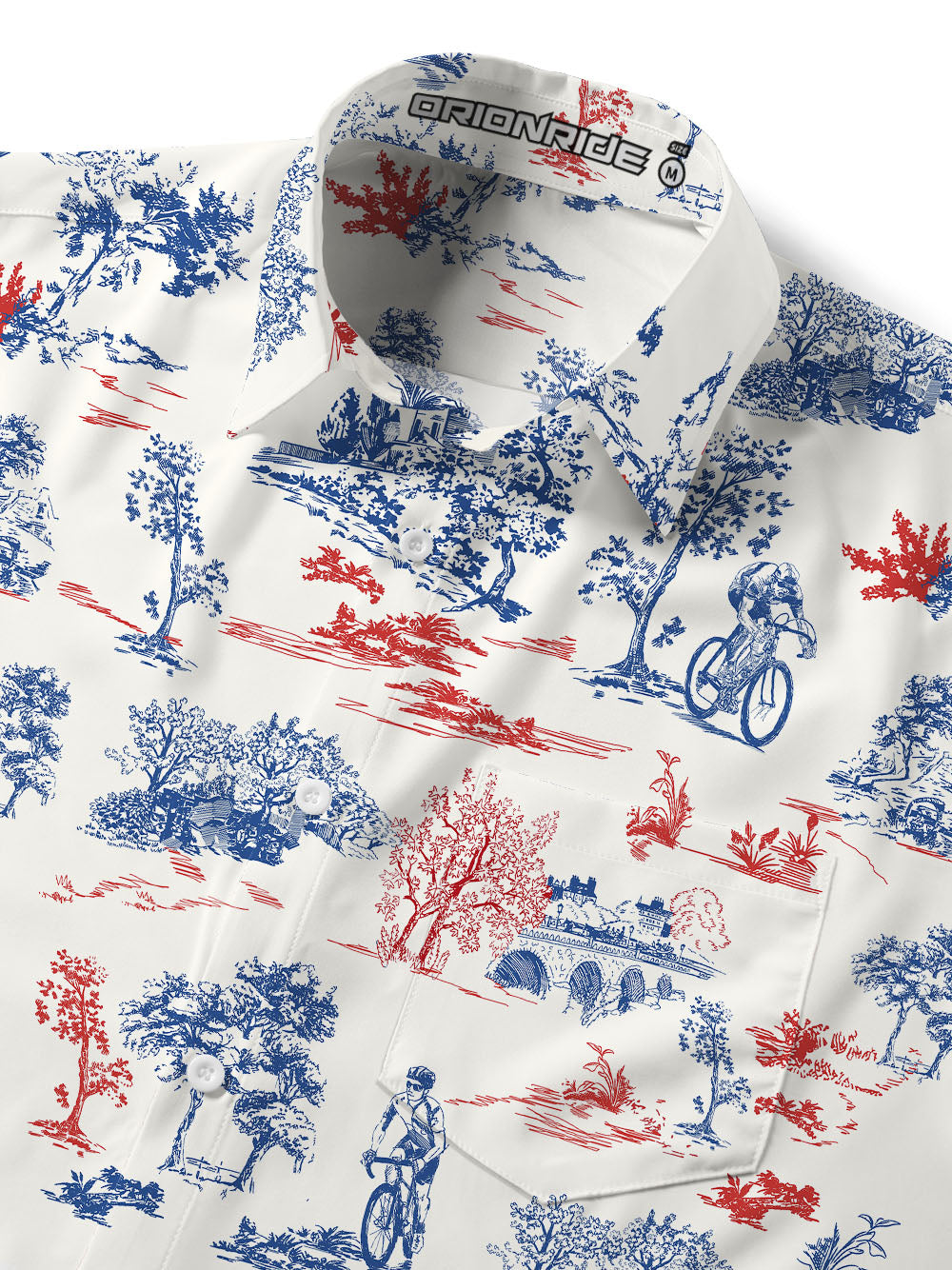 Orionride Cycling Party Zipper Pockets Ultra Lightweight Short Sleeves Gravel Shirt