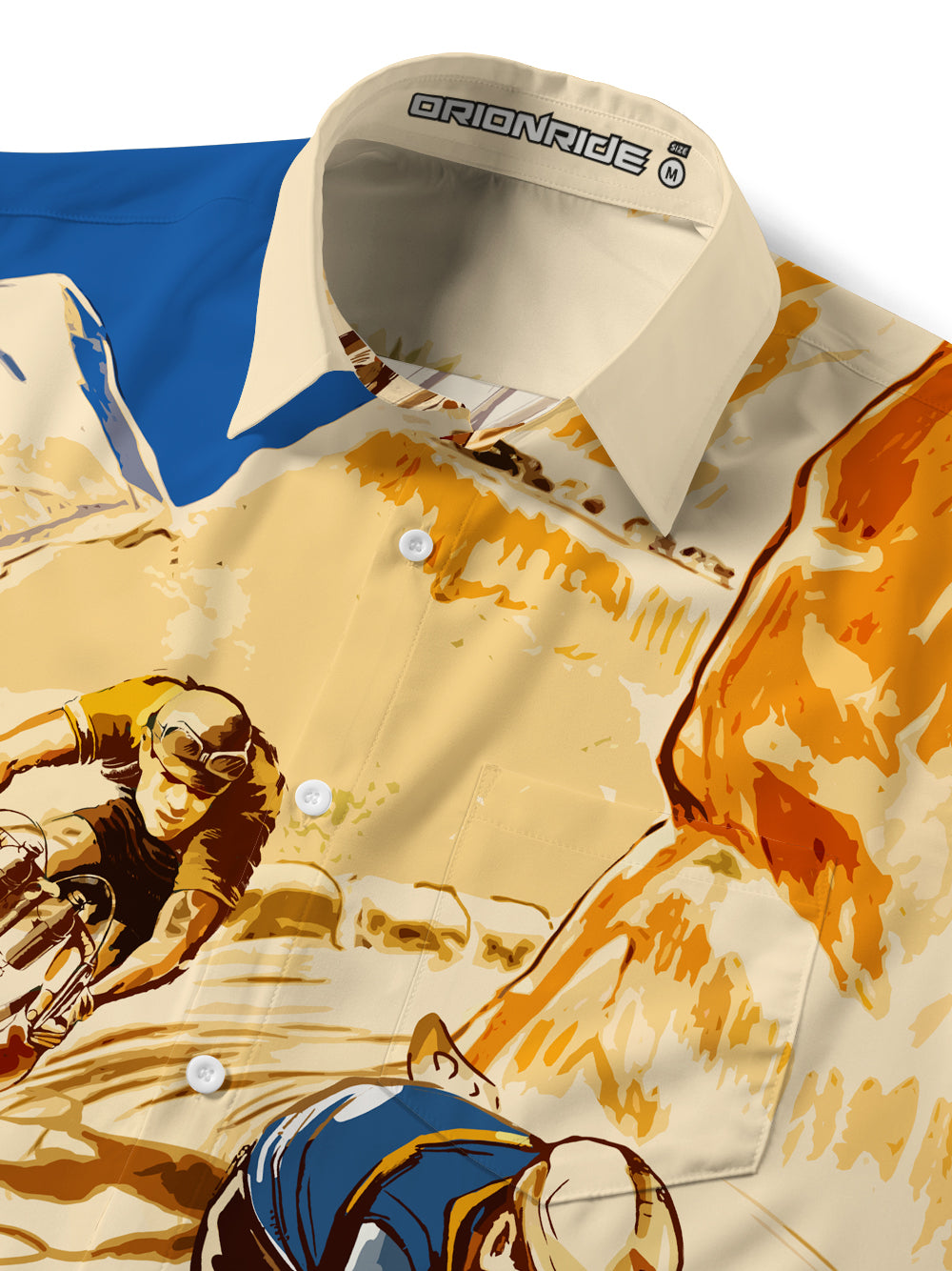 Orionride Chasing The Race Zipper Pockets Ultra Lightweight Short Sleeves Gravel Shirt