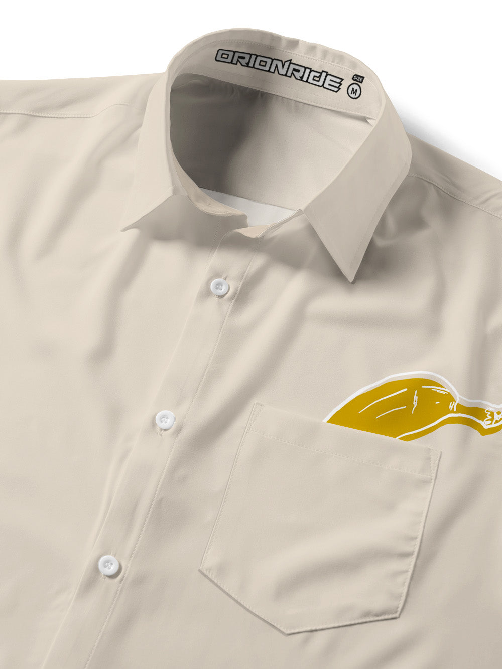 Orionride Banana In Pocket Zipper Pockets Ultra Lightweight Short Sleeves Gravel Shirt