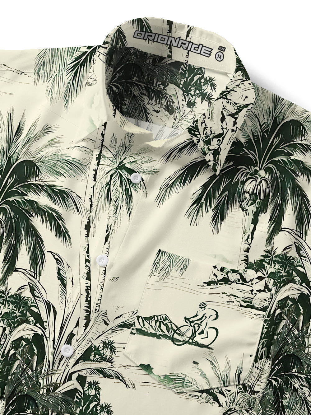 Orionride Island Bicycles Ultra Lightweight Short Sleeves Hawaiian shirt