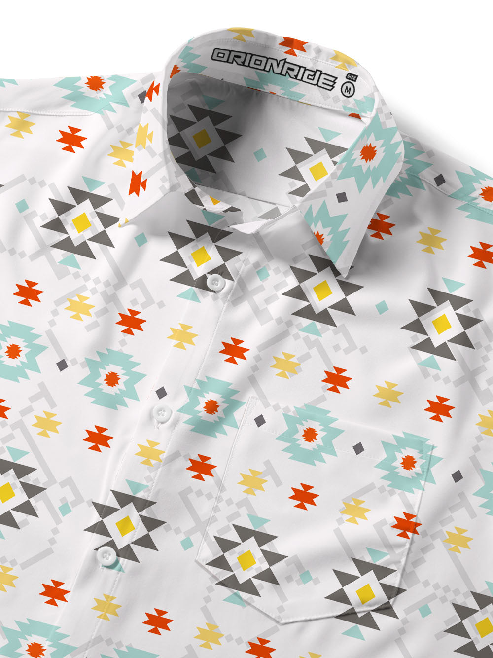 Orionride Color Graphics Zipper Pockets Ultra Lightweight Short Sleeves Gravel Shirt