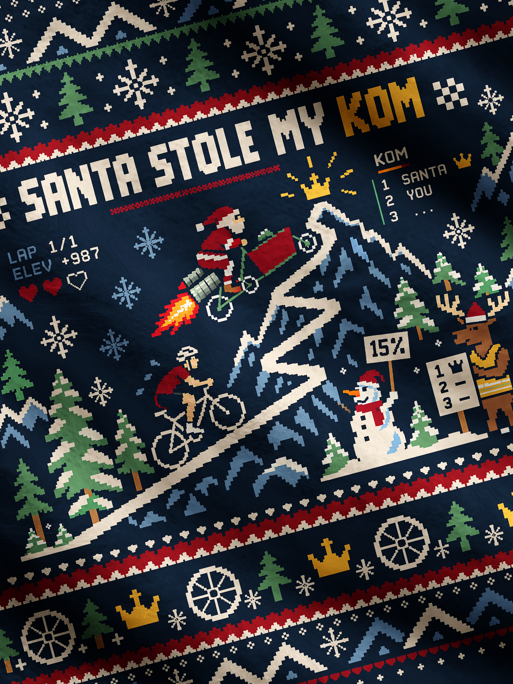Orionride Pixel Pursuit Men's Sweaters