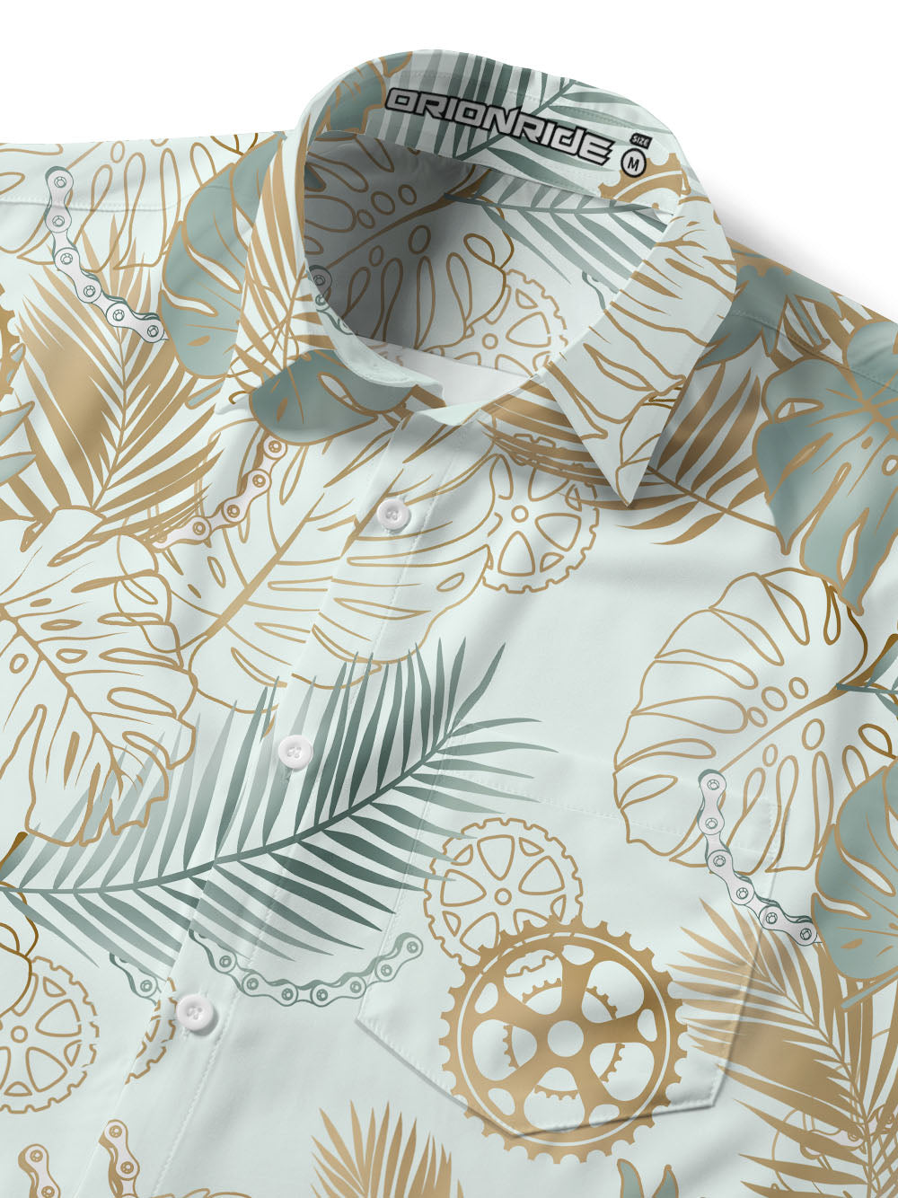 Orionride Monstera Gear Zipper Pockets Ultra Lightweight Short Sleeves Gravel Shirt