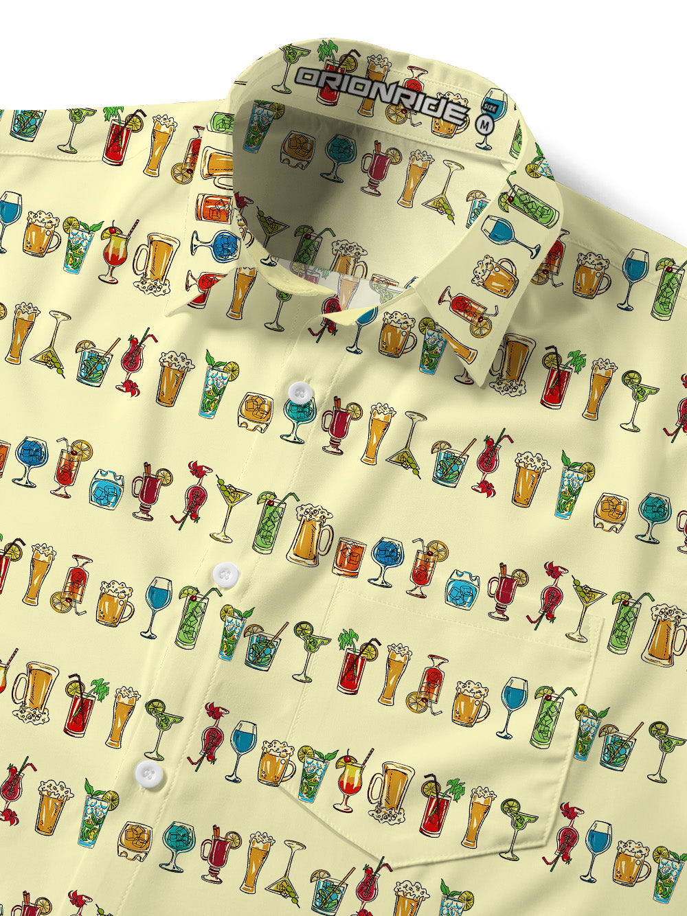 Orionride Cocktail Party Zipper Pockets Ultra Lightweight Short Sleeves Gravel Shirt