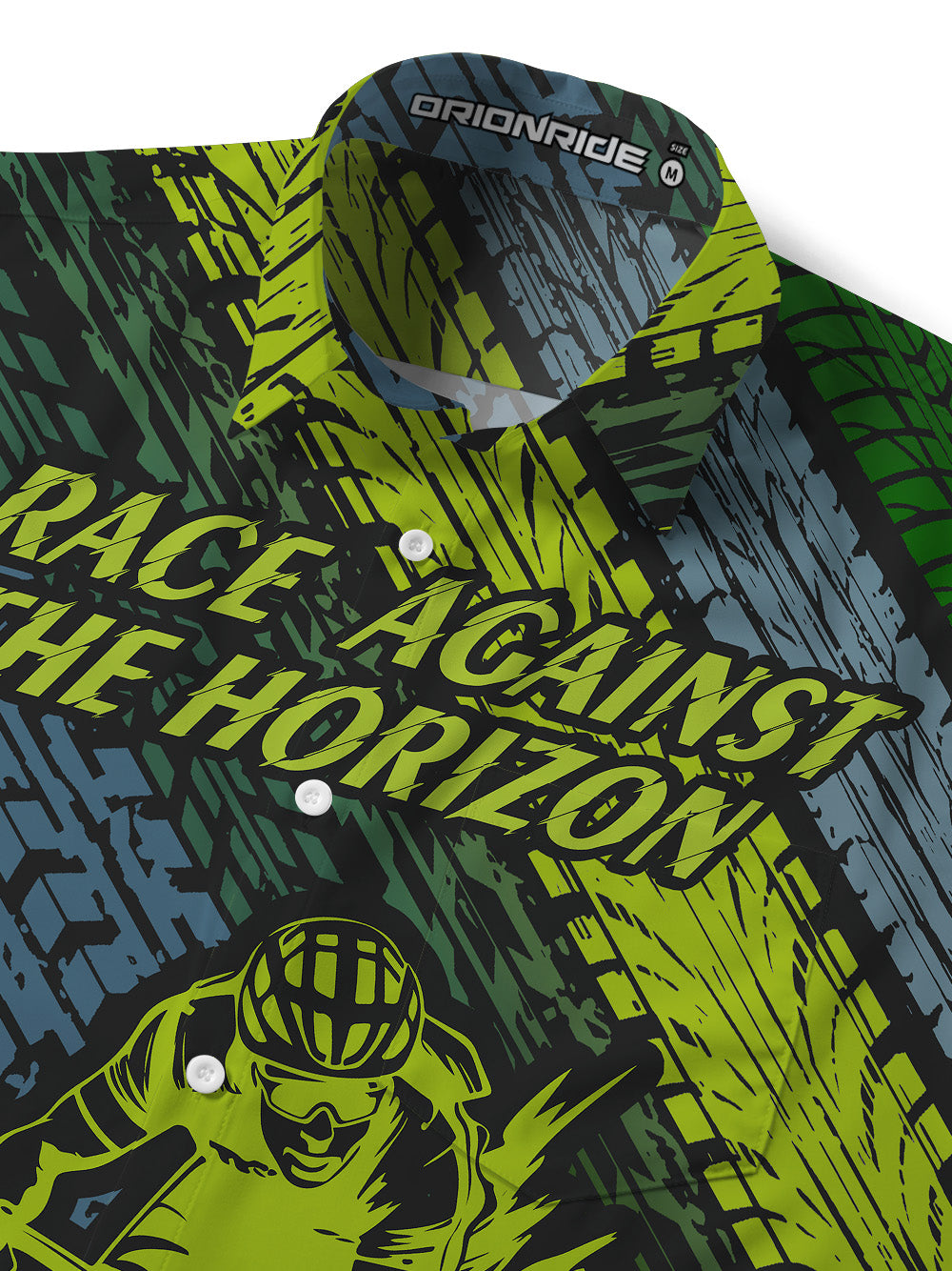 Orionride Race Against The Horizon Zipper Pockets Ultra Lightweight Short Sleeves Gravel Shirt