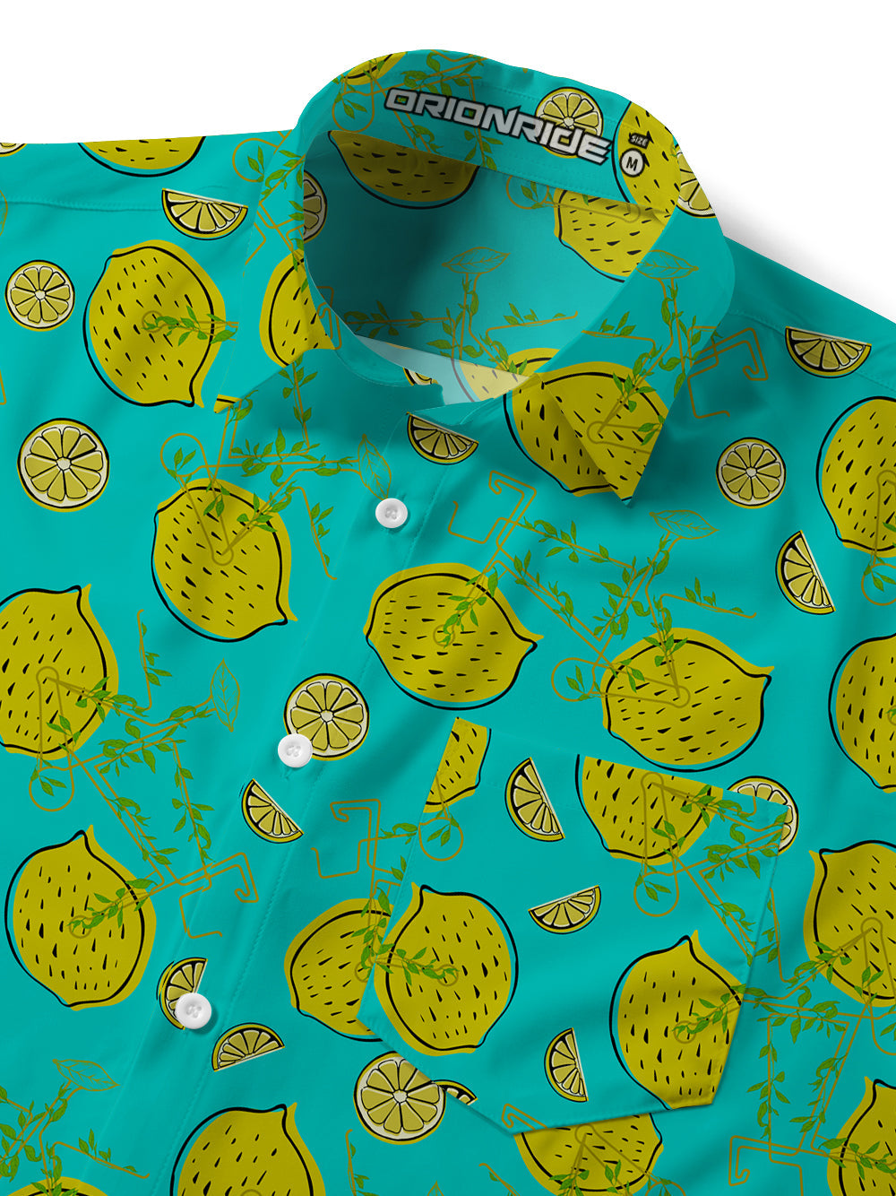 Orionride Lemon Bike Ultra Lightweight Short Sleeves Hawaiian shirt