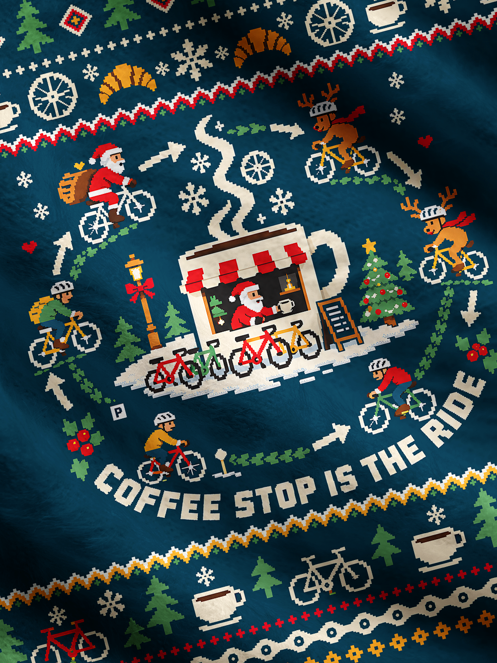 Orionride Pixel Pitstop Men's Sweaters