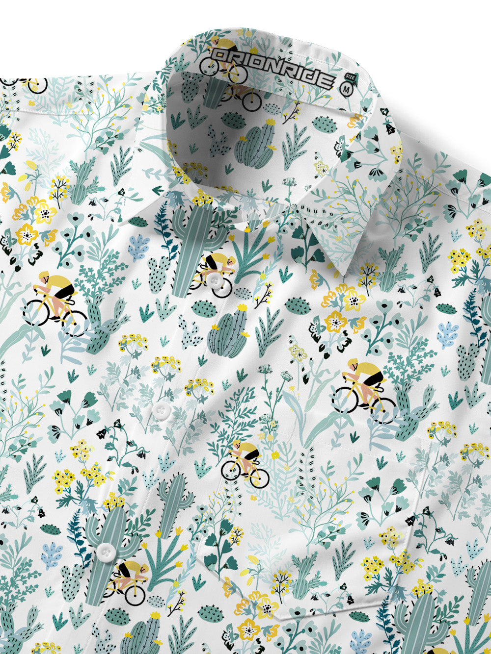 Orionride Botanical Gardens Zipper Pockets Ultra Lightweight Short Sleeves Gravel Shirt