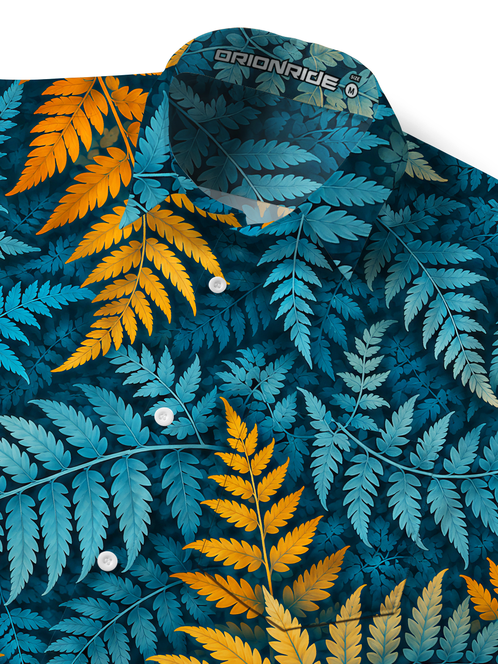 Orionride Botanical Rhythm Zipper Pockets Ultra Lightweight Short Sleeves Gravel Shirt