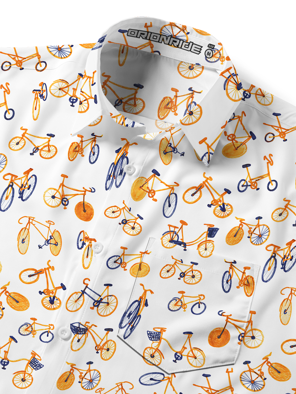 Orionride Bicycle Parade Zipper Pockets Ultra Lightweight Short Sleeves Gravel Shirt