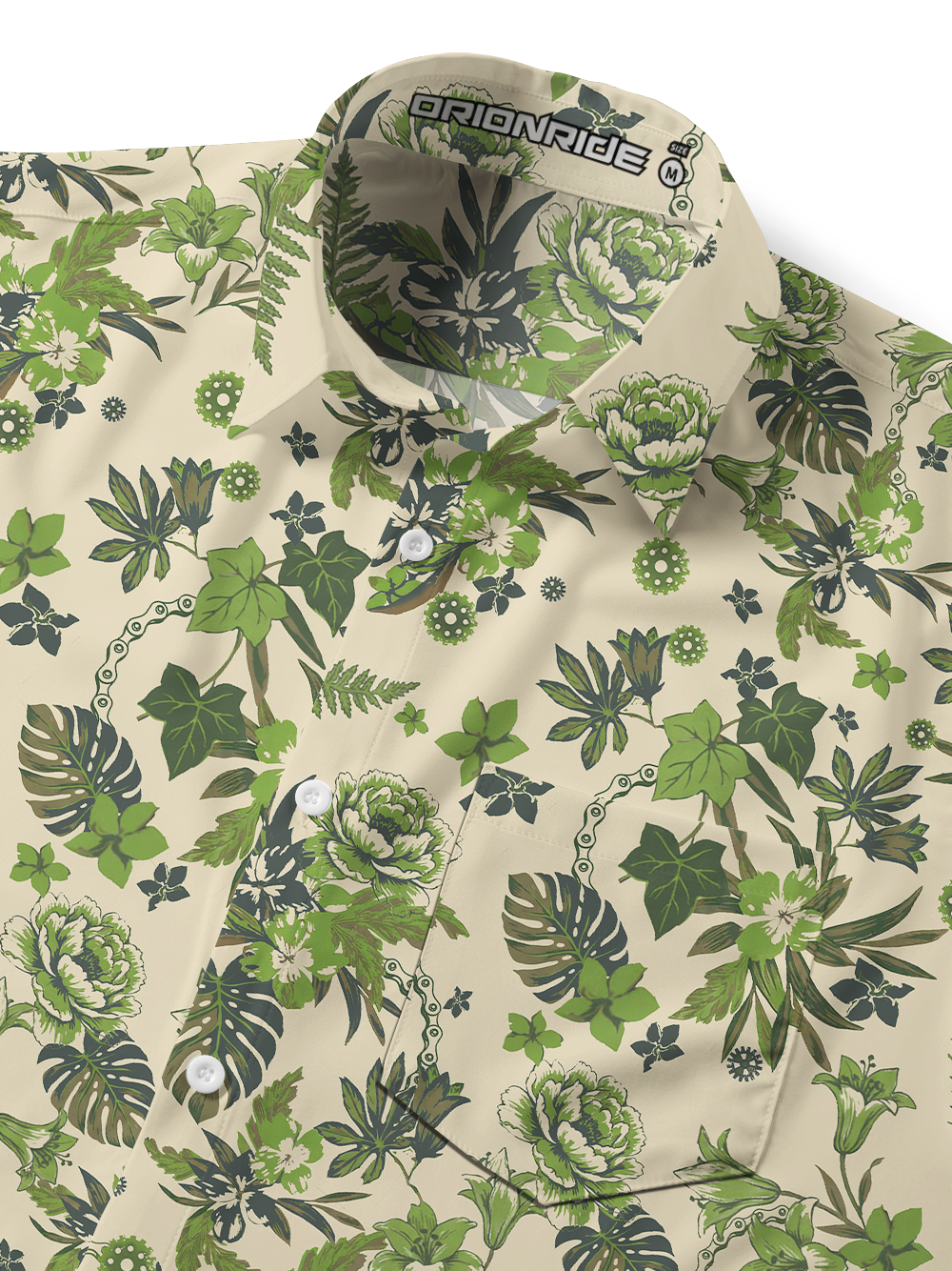 Orionride The Scent Of Summer Zipper Pockets Ultra Lightweight Short Sleeves Gravel Shirt