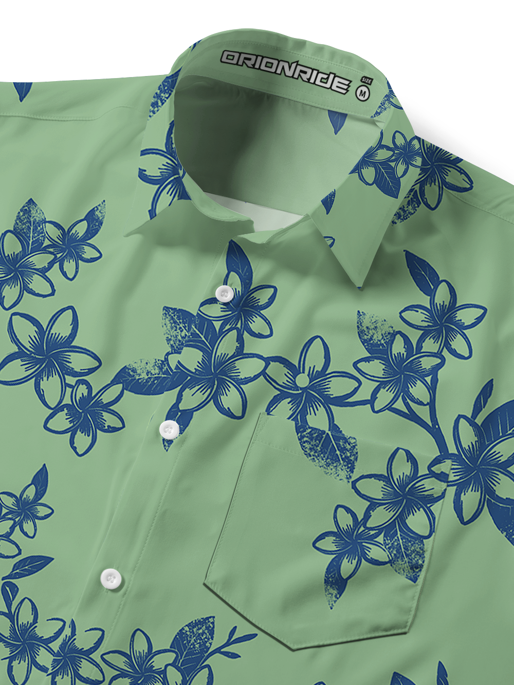 Orionride Ring-shaped Flowers Zipper Pockets Ultra Lightweight Short Sleeves Gravel Shirt