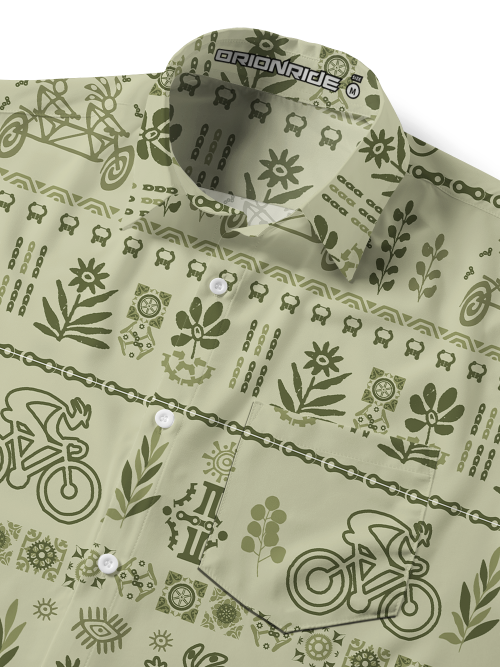 Orionride Happy Cyclist Zipper Pockets Ultra Lightweight Short Sleeves Gravel Shirt