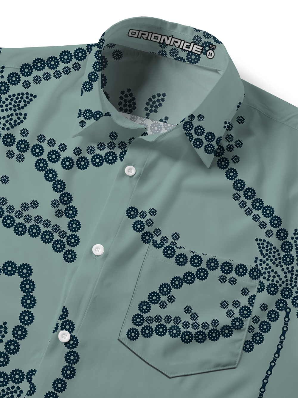 Orionride Gear Vines Zipper Pockets Ultra Lightweight Short Sleeves Gravel Shirt