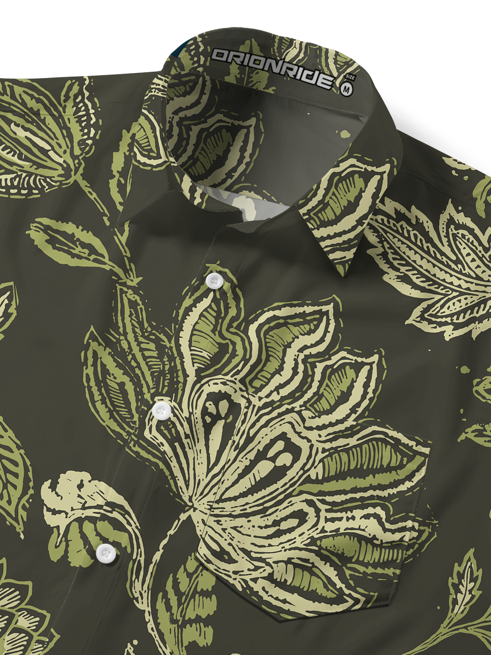 Orionride Inked Flora Zipper Pockets Ultra Lightweight Short Sleeves Gravel Shirt