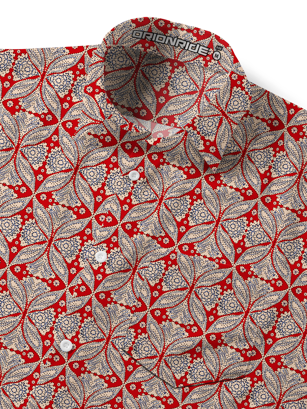 Orionride Gear Kaleidoscope Zipper Pockets Ultra Lightweight Short Sleeves Gravel Shirt