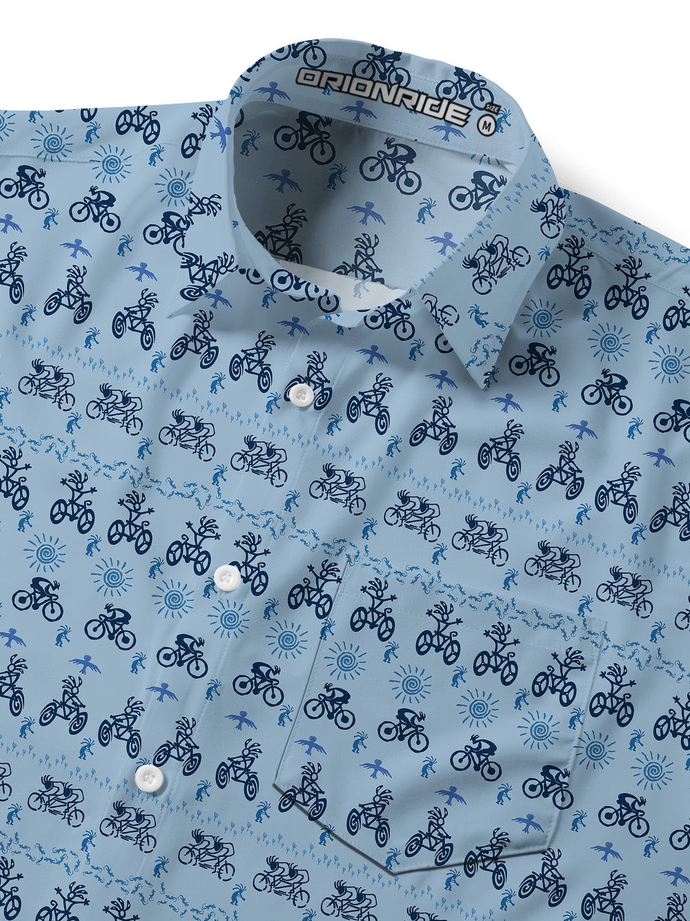 Orionride Vitality Feast Zipper Pockets Ultra Lightweight Short Sleeves Gravel Shirt