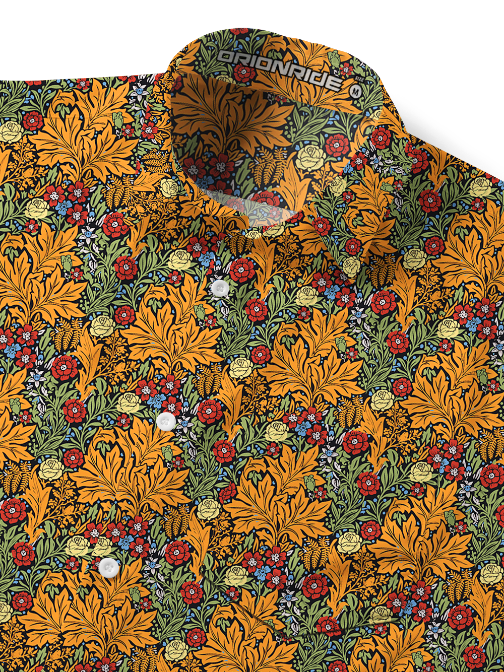 Orionride Lush Garden Zipper Pockets Ultra Lightweight Short Sleeves Gravel Shirt