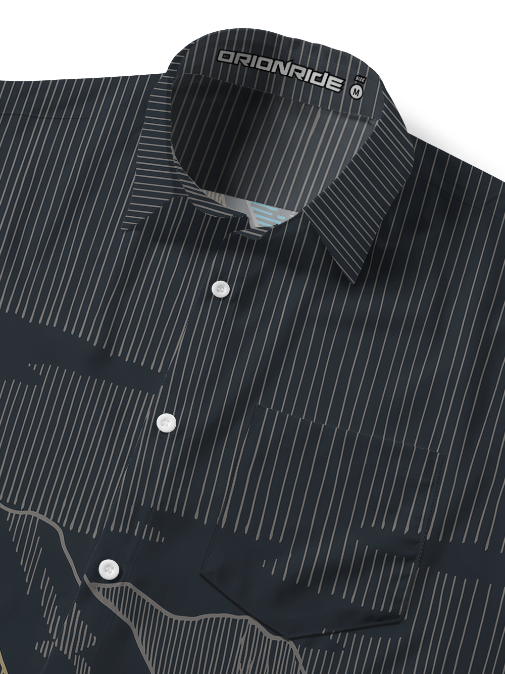 Orionride The Journey Begins Zipper Pockets Ultra Lightweight Short Sleeves Gravel Shirt