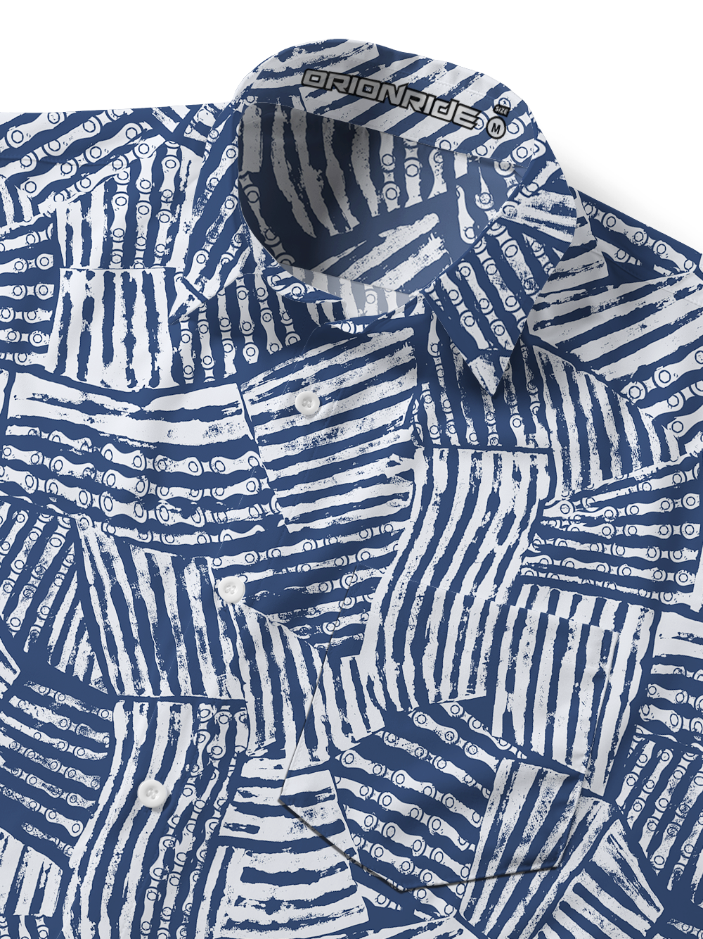 Orionride Texture Patch Zipper Pockets Ultra Lightweight Short Sleeves Gravel Shirt