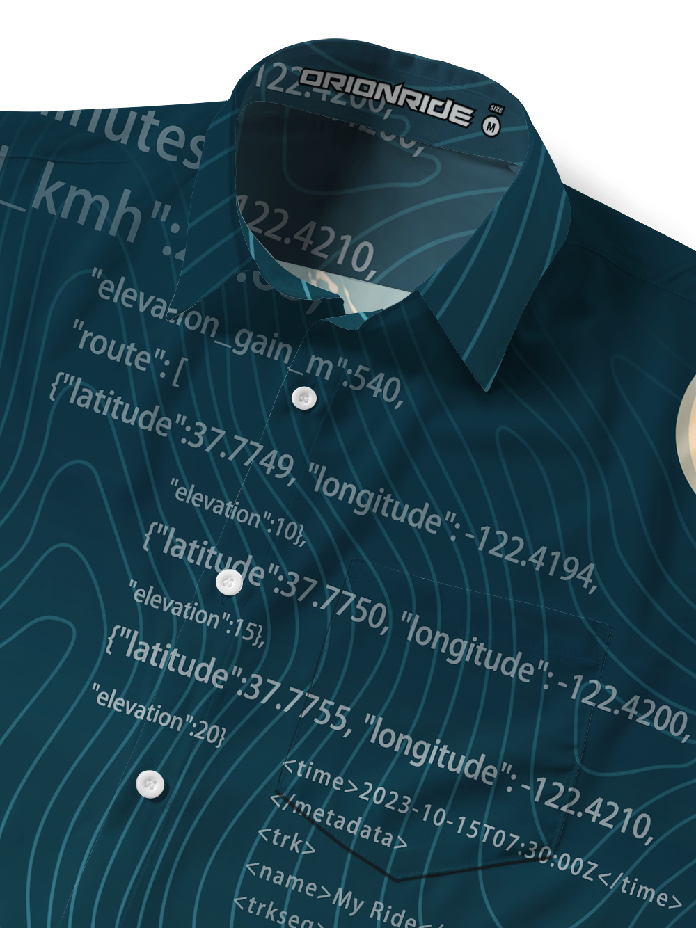 Orionride Travel Together Zipper Pockets Ultra Lightweight Short Sleeves Gravel Shirt