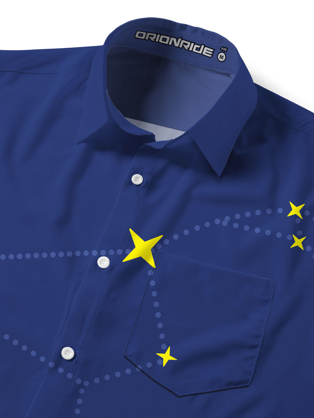 Orionride Cycling Under The Stars Zipper Pockets Ultra Lightweight Short Sleeves Gravel Shirt