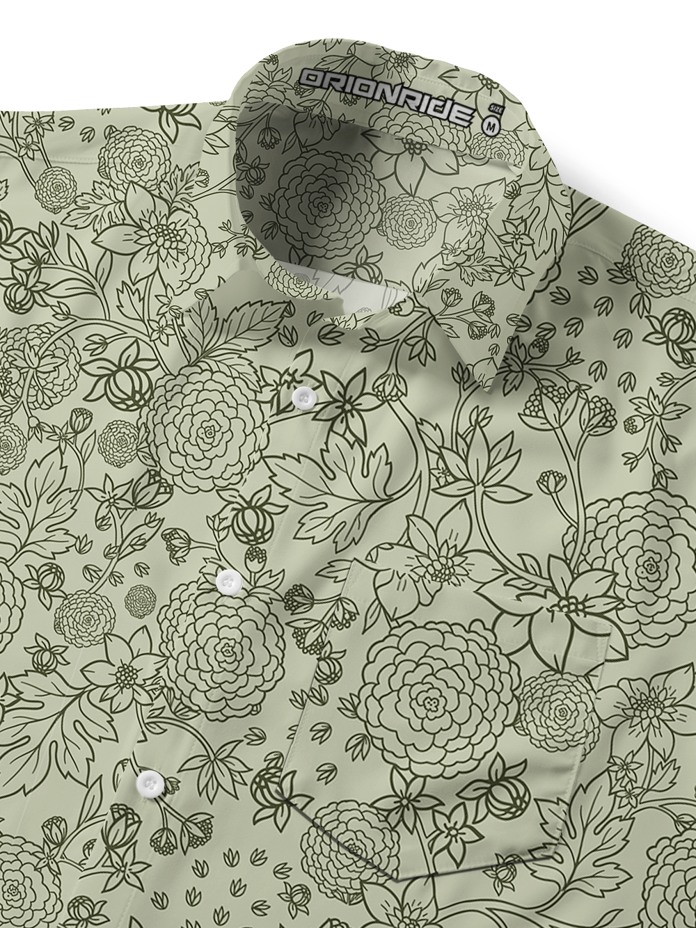 Orionride Flower Balls Formed A Cluster Zipper Pockets Ultra Lightweight Short Sleeves Gravel Shirt