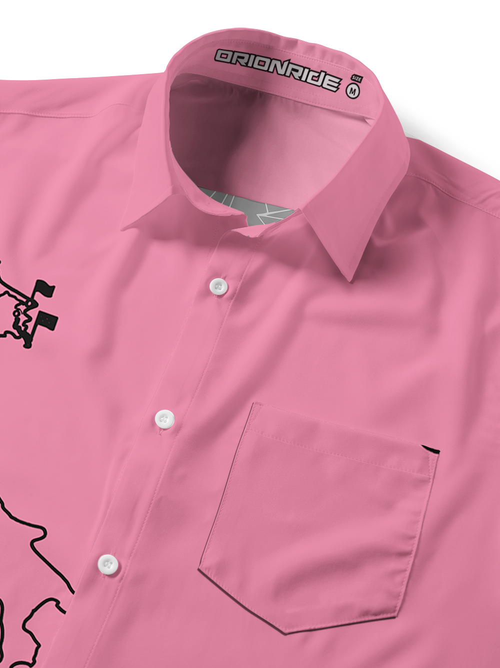 Orionride Italian Night Zipper Pockets Ultra Lightweight Short Sleeves Gravel Shirt