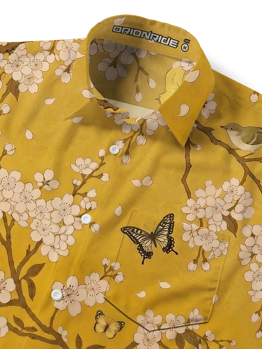 Orionride Black Cat and Flower Zipper Pockets Ultra Lightweight Short Sleeves Gravel Shirt