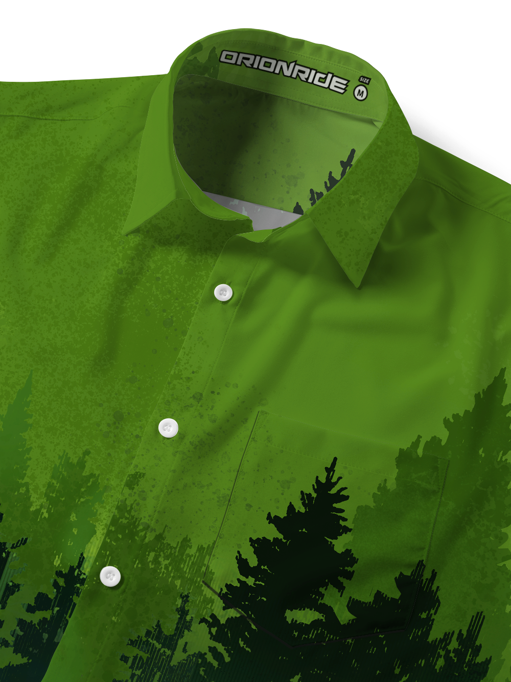 Orionride Explore The Forest Zipper Pockets Ultra Lightweight Short Sleeves Gravel Shirt