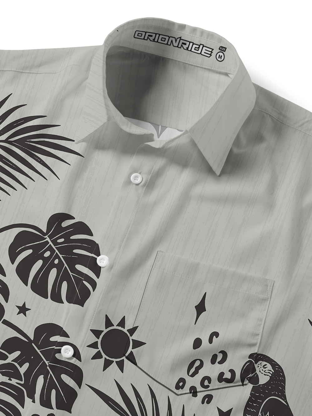 Orionride Tidal Islands Zipper Pockets Ultra Lightweight Short Sleeves Gravel Shirt