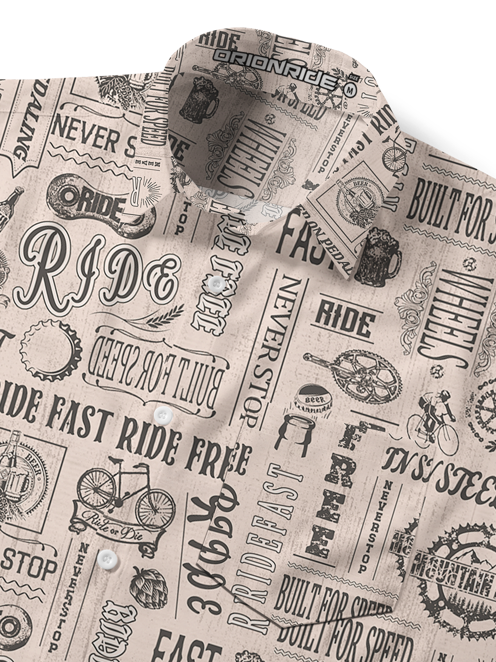 Orionride Never Stop Zipper Pockets Ultra Lightweight Short Sleeves Gravel Shirt