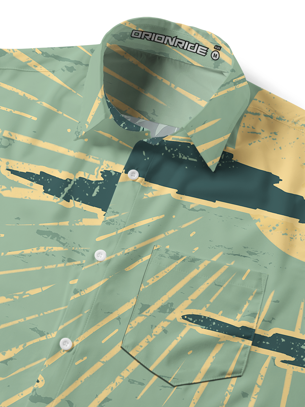 Orionride Mountains And Forests Zipper Pockets Ultra Lightweight Short Sleeves Gravel Shirt