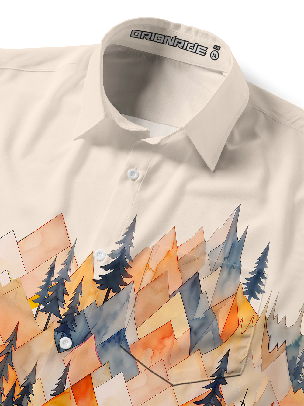Orionride Diamond Mountain Ride Zipper Pockets Ultra Lightweight Short Sleeves Gravel Shirt