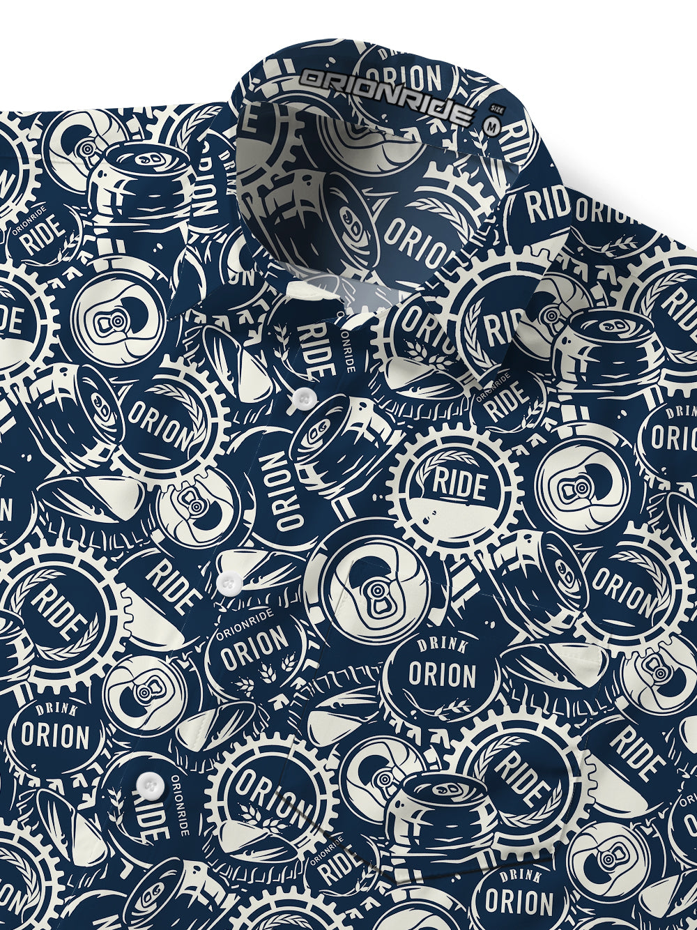 Orionride Riding A Little Drunk Zipper Pockets Ultra Lightweight Short Sleeves Gravel Shirt