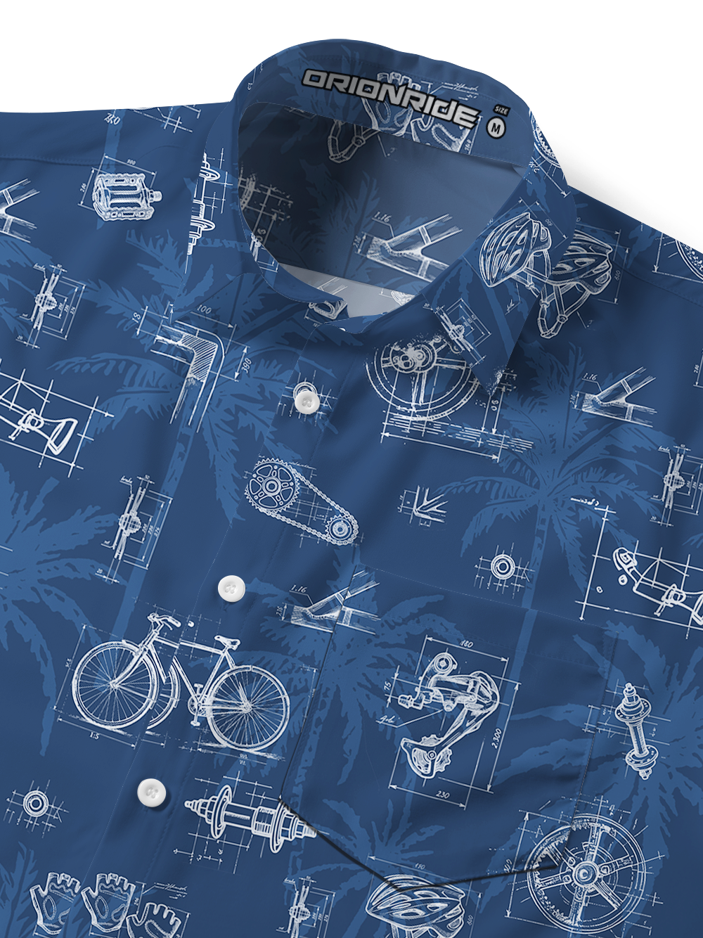 Orionride Dropped Equipment Zipper Pockets Ultra Lightweight Short Sleeves Gravel Shirt