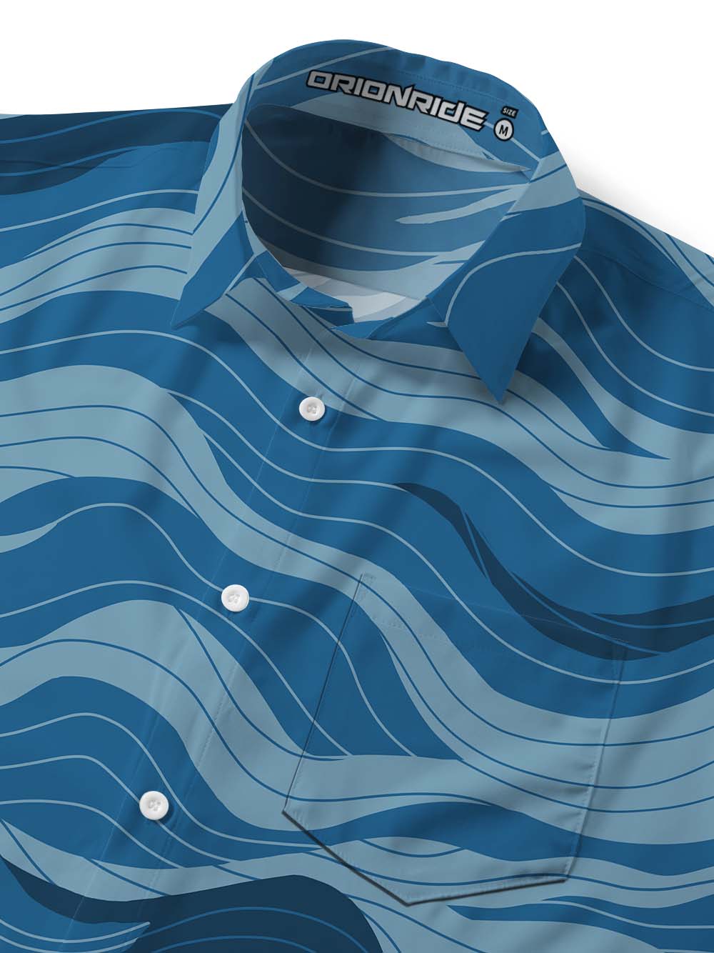 Orionride Winding Curves Zipper Pockets Ultra Lightweight Short Sleeves Gravel Shirt