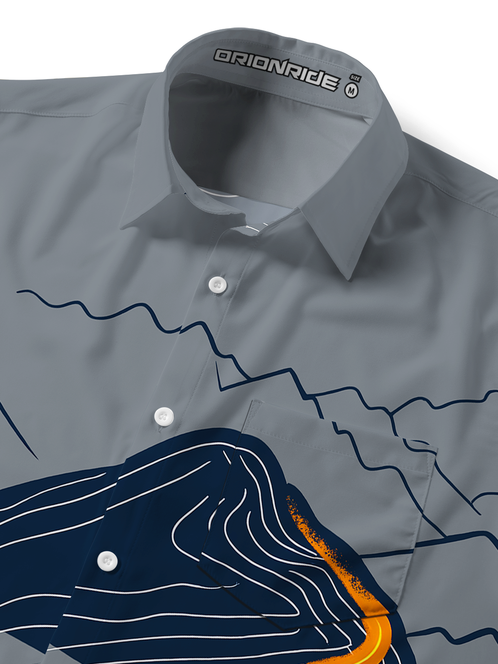 Orionride The Road To The Summit Zipper Pockets Ultra Lightweight Short Sleeves Gravel Shirt