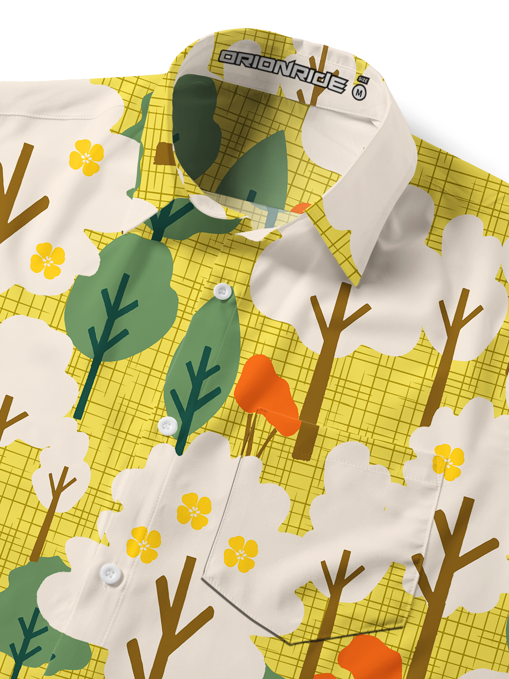 Orionride Forest Rendezvous Zipper Pockets Ultra Lightweight Short Sleeves Gravel Shirt