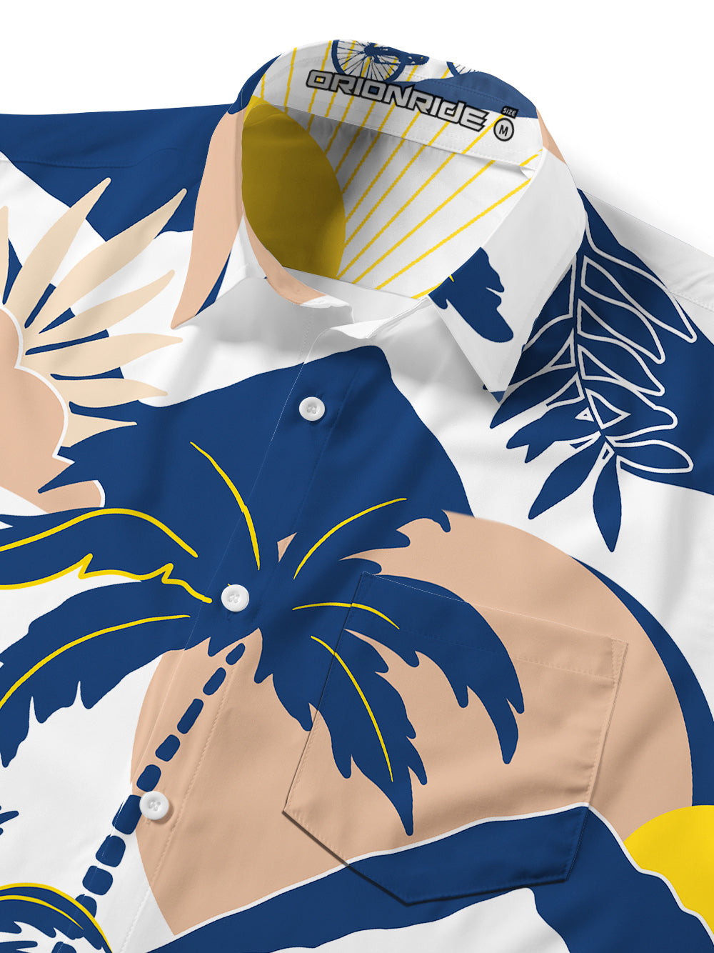 Orionride Short Sleeves Prevailing Palm Ultra Lightweight Hawaiian shirt