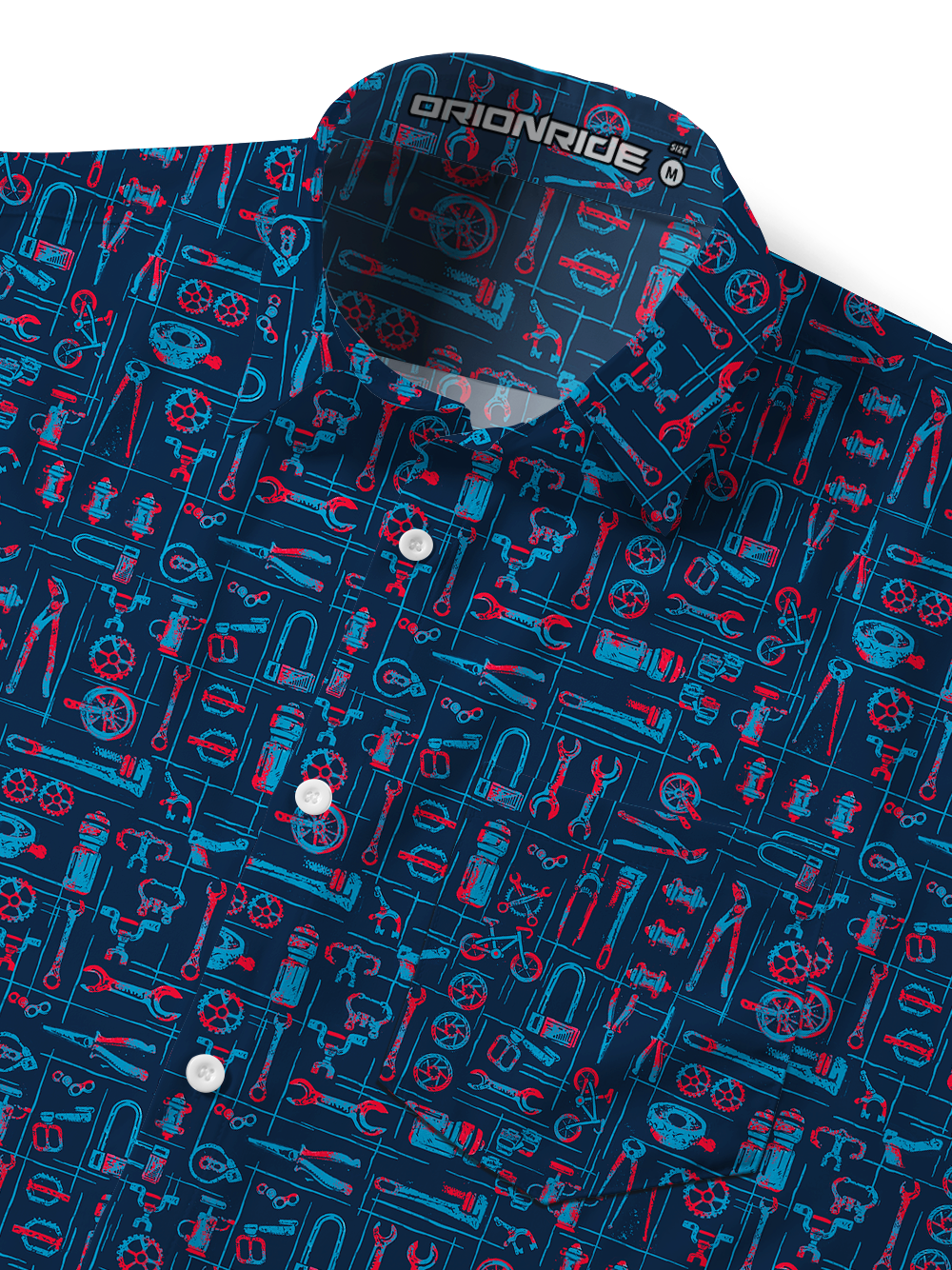 Orionride Sturdy Parts Zipper Pockets Ultra Lightweight Short Sleeves Gravel Shirt