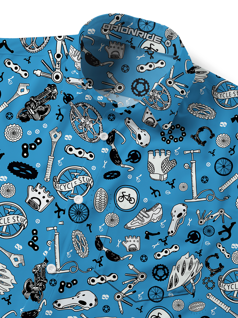 Orionride Helmet Parts Zipper Pockets Ultra Lightweight Short Sleeves Gravel Shirt