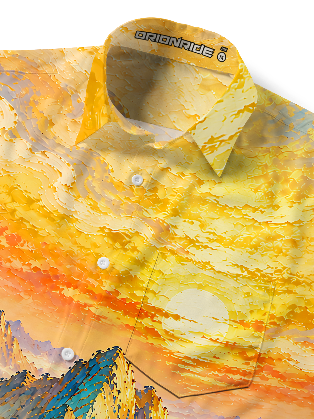 Orionride Golden Ascent Zipper Pockets Ultra Lightweight Short Sleeves Gravel Shirt