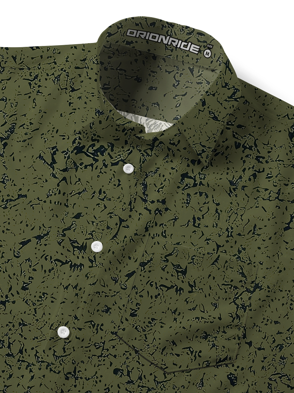 Orionride Coconut Tree Reflection Zipper Pockets Ultra Lightweight Short Sleeves Gravel Shirt