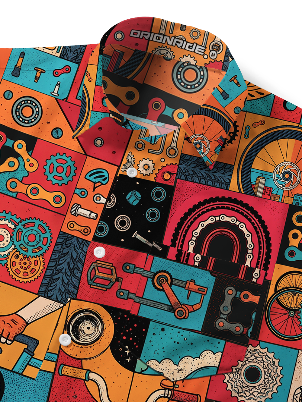 Orionride Exploration And Freedom Zipper Pockets Ultra Lightweight Short Sleeves Gravel Shirt