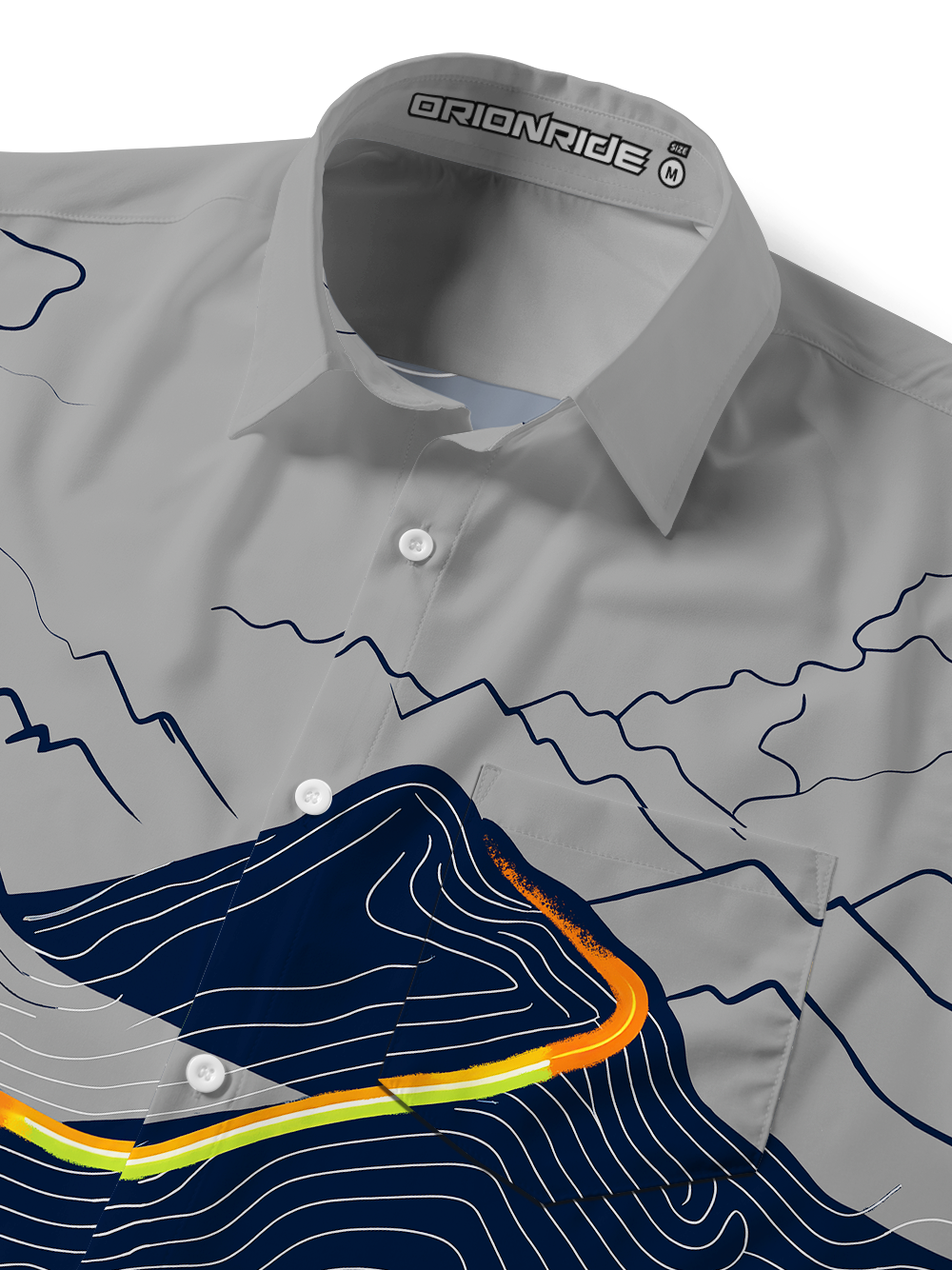 Orionride The Road To The Summit Zipper Pockets Ultra Lightweight Short Sleeves Gravel Shirt