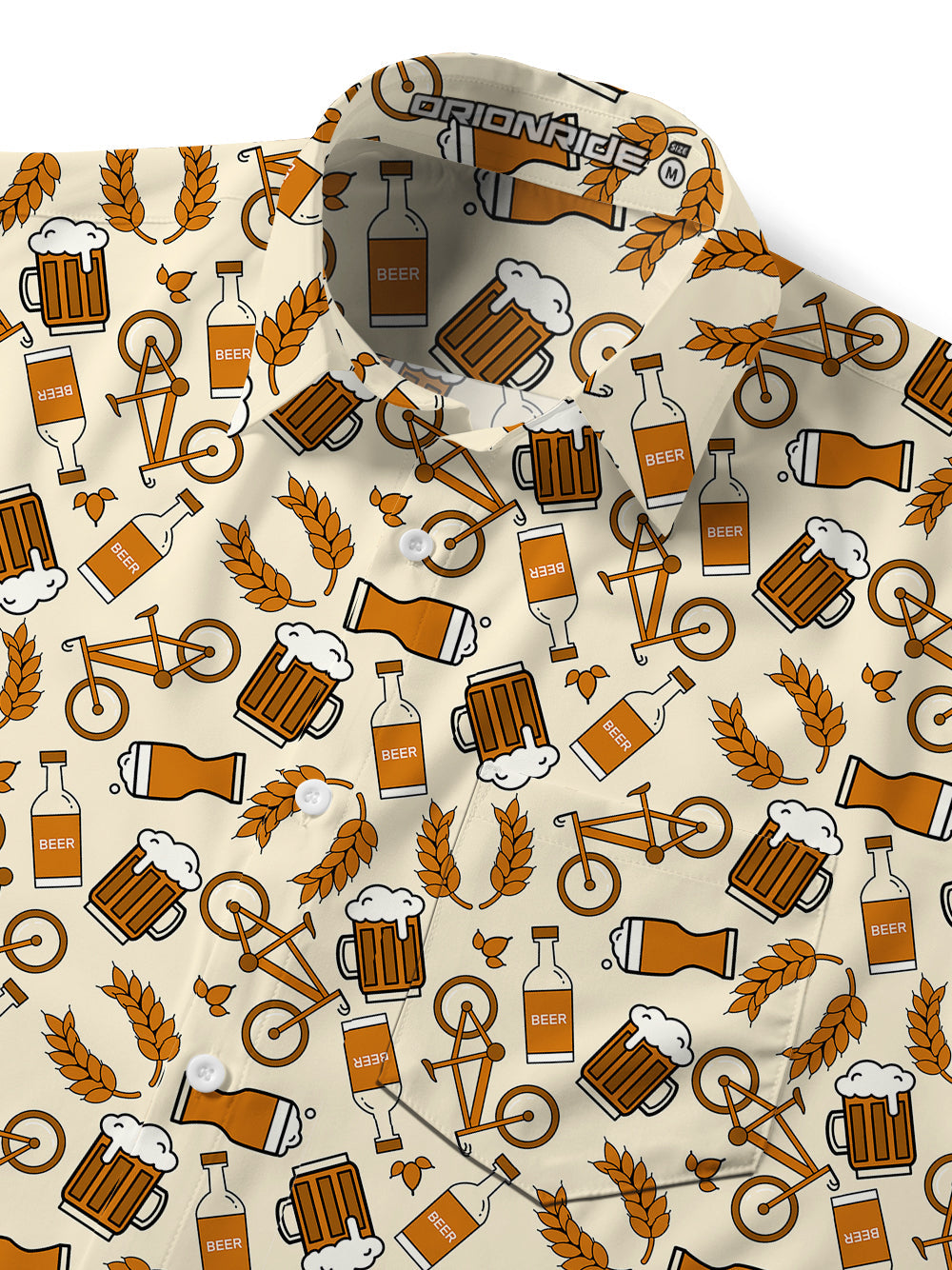 Orionride Beer And Wheat Ultra Lightweight Short Sleeves Hawaiian shirt